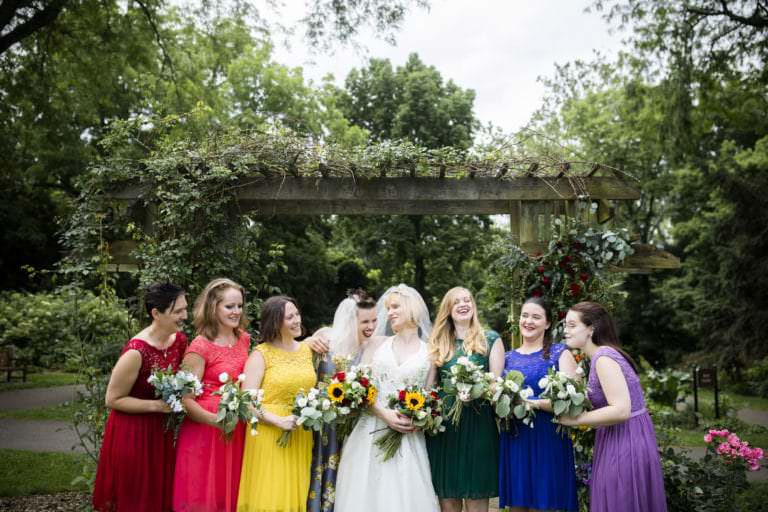 Columbus Park of Roses Queer Wedding: Colleen + Josie - Amy Ann Photography